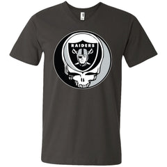 Oakland Raiders Grateful Dead Steal Your Face Football Nfl Shirts Men V-Neck T-Shirt Men V-Neck T-Shirt - parenttees