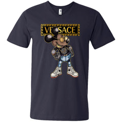 Versace Mickey Mouse Cartoon T-shirt Men V-Neck T-Shirt Men V-Neck T-Shirt - parenttees