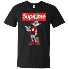 Supreme Rabbit Money Men V-Neck T-Shirt Men V-Neck T-Shirt - parenttees