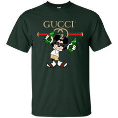 Gucci Mickey Mouse Drink Beer T-shirt Men Cotton T-Shirt Men Cotton T-Shirt - parenttees