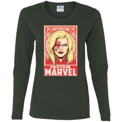 Captain Marvel Ornament Women Long Sleeve Shirt Women Long Sleeve Shirt - parenttees