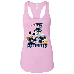 Nfl - New England Patriots Donald Duck Goofy Mickey Mouse Super Bowl 2019 Football Women Tank Top Women Tank Top - parenttees