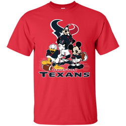 Mickey Mouse Houston Texans American Football Nfl Sports Shirt Men Cotton T-Shirt