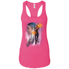 Captain Marvel Flying Space Portrait Women Tank Top Women Tank Top - parenttees