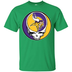 Minnesota Vikings Grateful Dead Steal Your Face Football Nfl Shirts Men Cotton T-Shirt Men Cotton T-Shirt - parenttees