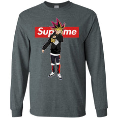 Supreme Yugi Mutou Game Yugioh T-shirt Men Long Sleeve Shirt Men Long Sleeve Shirt - parenttees