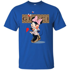 Couple Gucci Minnie Tshirt Valentine's Day Men Cotton T-Shirt Men Cotton T-Shirt - parenttees