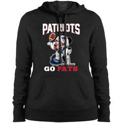 Go Pats - New England Patriots Super Bowl 2019 Mickey Mouse Football Nfl Women Hooded Sweatshirt