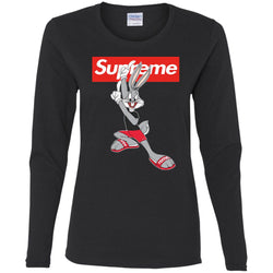 Supreme Rabbit Cute Stylelist T-shirt Women Long Sleeve Shirt