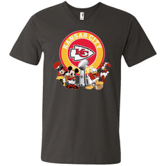 Nfl – Kansas City Chiefs Super Bowl 2019 Mickey Mouse Minnie Mouse Donald Duck Daisy Duck Football Men V-Neck T-Shirt Men V-Neck T-Shirt - parenttees