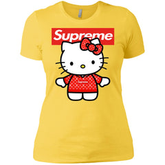 Supreme Hello Kitty Loves T-shirt Women Cotton T-Shirt Women Cotton T-Shirt - parenttees