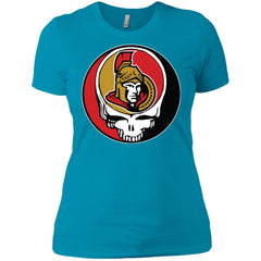 Ottawa Senators Grateful Dead Steal Your Face Hockey Nhl Shirts Women Cotton T-Shirt Women Cotton T-Shirt - parenttees