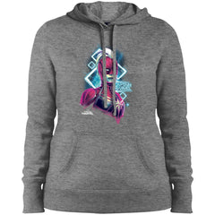 Marvel Captain Marvel Space Glow Neon Women Hooded Sweatshirt Women Hooded Sweatshirt - parenttees