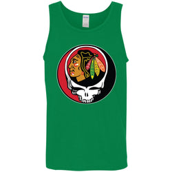 Chicago Blackhawks Grateful Dead Steal Your Face Hockey Nhl Shirts Men Cotton Tank