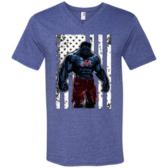 Giants Hulk Atlanta Braves Nfl T-shirt Men V-Neck T-Shirt Men V-Neck T-Shirt - parenttees