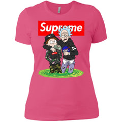 Supreme Rick And Morty T-shirt Women Cotton T-Shirt Women Cotton T-Shirt - parenttees