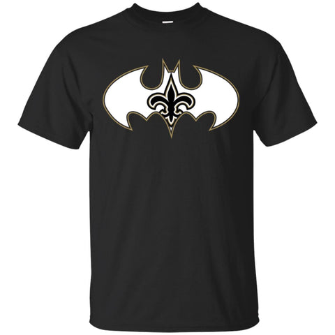 We Are The New Orleans Saints Batman Nfl Mashup Men Cotton T-Shirt Black / S Men Cotton T-Shirt - parenttees