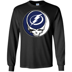 Tampa Bay Lightning Grateful Dead Steal Your Face Hockey Nhl Shirts Men Long Sleeve Shirt