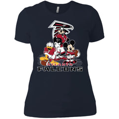 Mickey Mouse Atlanta Falcons American Football Nfl Sports Shirt Women Cotton T-Shirt Women Cotton T-Shirt - parenttees