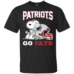 Go Pats - New England Patriots Super Bowl 2019 Snoopy Football Nfl Men Cotton T-Shirt Men Cotton T-Shirt - parenttees