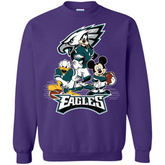 Mickey Mouse Philadelphia Eagle American Football Nfl Sports Shirt Crewneck Pullover Sweatshirt Crewneck Pullover Sweatshirt - parenttees