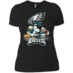 Mickey Mouse Philadelphia Eagle American Football Nfl Sports Shirt Women Cotton T-Shirt