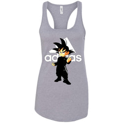 Goku Treding Adidas White T-shirt Women Tank Top