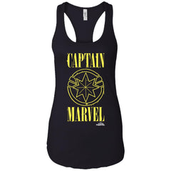 Captain Marvel Yellow Paint Drip Logo Women Tank Top Women Tank Top - parenttees