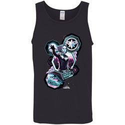 Captain Marvel Space Shapes Portrait Men Cotton Tank