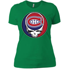 Montreal Canadiens Grateful Dead Steal Your Face Hockey Nhl Shirts Women Cotton T-Shirt Women Cotton T-Shirt - parenttees