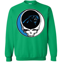 Carolina Panthers Grateful Dead Steal Your Face Football Nfl Shirts Crewneck Pullover Sweatshirt Crewneck Pullover Sweatshirt - parenttees