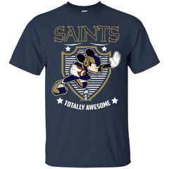 Nfl – New Orleans Saints Totally Awesome Mickey Mouse Super Bowl 2019 Football Men Cotton T-Shirt Men Cotton T-Shirt - parenttees