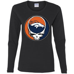 Denver Broncos Grateful Dead Steal Your Face Football Nfl Shirts Women Long Sleeve Shirt