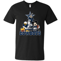 Mickey Mouse Dallas Cowboys American Football Nfl Sports Shirt Men V-Neck T-Shirt