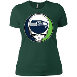 Seattle Seahawks Grateful Dead Steal Your Face Football Nfl Shirts Women Cotton T-Shirt