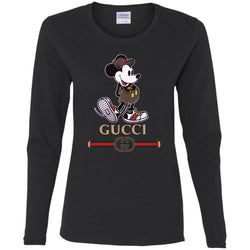 Gucci Mickey Kitty beauty T-shirt Women Long Sleeve Shirt