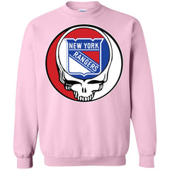 New York Rangers Grateful Dead Steal Your Face Hockey Nhl Shirts Crewneck Pullover Sweatshirt Crewneck Pullover Sweatshirt - parenttees