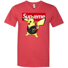 Supreme Pikachu T-shirt Men V-Neck T-Shirt Men V-Neck T-Shirt - parenttees