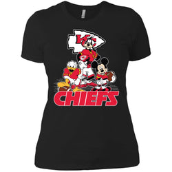 Mickey Mouse Kansas City Chiefs American Football Nfl Sports Shirt Women Cotton T-Shirt