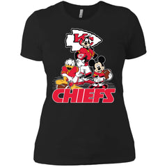 Mickey Mouse Kansas City Chiefs American Football Nfl Sports Shirt Women Cotton T-Shirt Women Cotton T-Shirt - parenttees