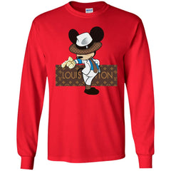 Louis Vuitton Mickey Dance Tshirt Men Long Sleeve Shirt Men Long Sleeve Shirt - parenttees