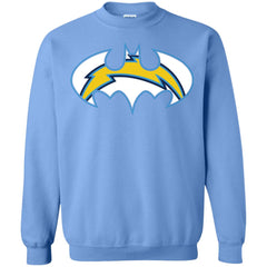 We Are The Los Angeles Chargers Batman Nfl Mashup Crewneck Pullover Sweatshirt Crewneck Pullover Sweatshirt - parenttees