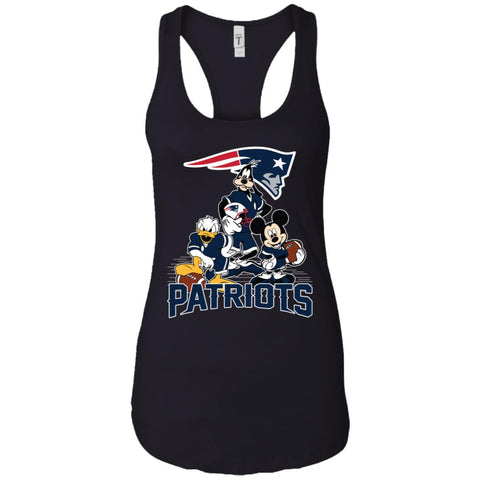 Mickey Mouse New England Patriots American Football Nfl Sports Shirt Women Tank Top Black / X-Small Women Tank Top - parenttees