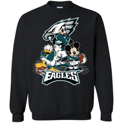 Mickey Mouse Philadelphia Eagle American Football Nfl Sports Shirt Crewneck Pullover Sweatshirt