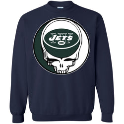 New York Jets Grateful Dead Steal Your Face Football Nfl Shirts Crewneck Pullover Sweatshirt