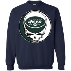 New York Jets Grateful Dead Steal Your Face Football Nfl Shirts Crewneck Pullover Sweatshirt Crewneck Pullover Sweatshirt - parenttees