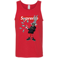 Supreme Rabbit Gucci Gang T-shirt Men Cotton Tank Men Cotton Tank - parenttees