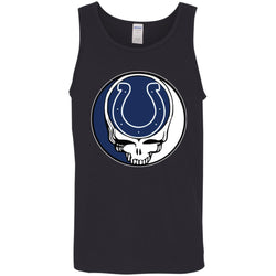 Indianapolis Colts Grateful Dead Steal Your Face Football Nfl Shirts Men Cotton Tank