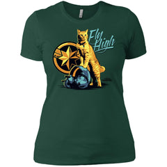 Captain Marvel Symbol Goose Fly High Women Cotton T-Shirt Women Cotton T-Shirt - parenttees