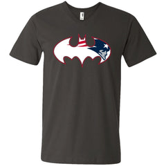 We Are The New England Patriots Batman Nfl Mashup Men V-Neck T-Shirt Men V-Neck T-Shirt - parenttees